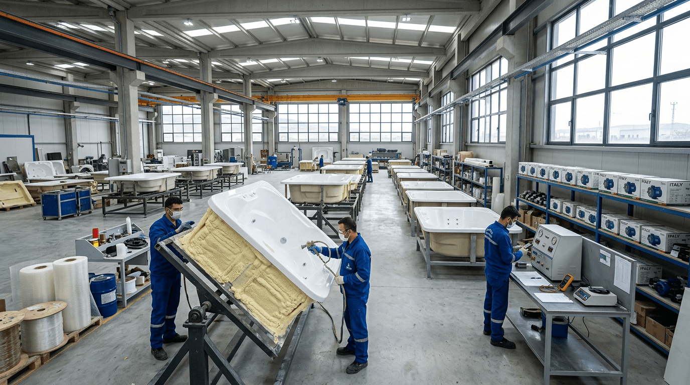 Sun Group jakuzi üretim tesisi - Fethiye, Muğla